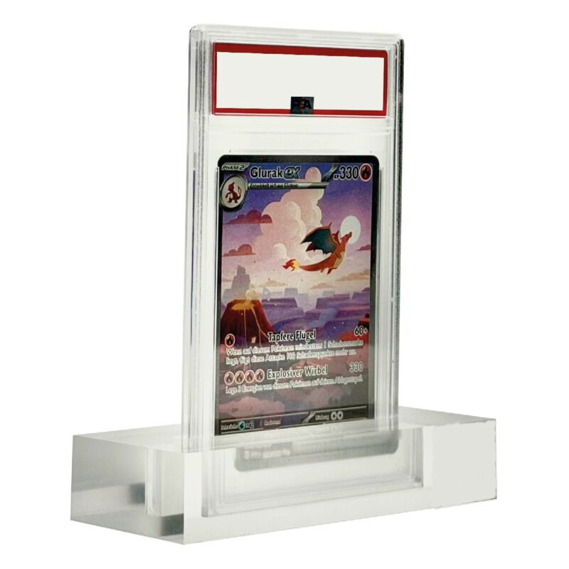 Acrylst&auml;nder 1-Slot geeignet f&uuml;r PSA Regular Cards